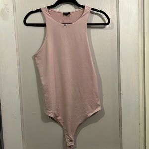 Express body contour pink scoop bodysuit